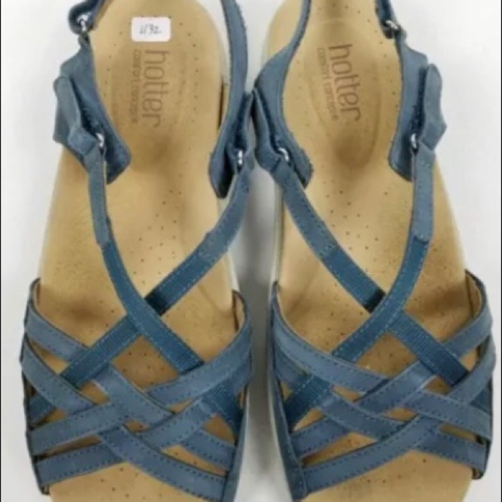 Hotter sandals Blue Sz 9